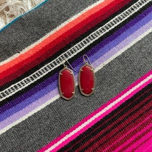 red kendra scott earrings